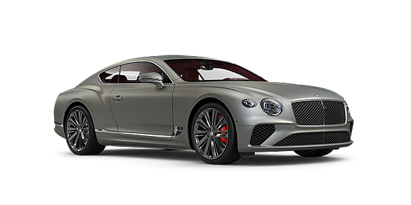 Bentley Maastricht Bentley GT Speed coupe in Extreme Silver paint front 34